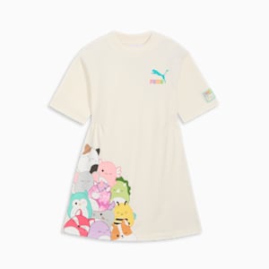 Cheap Cerbe Jordan Outlet x SQUISHMALLOWS Little Kids' T-Shirt Dress, WARM WHITE, extralarge